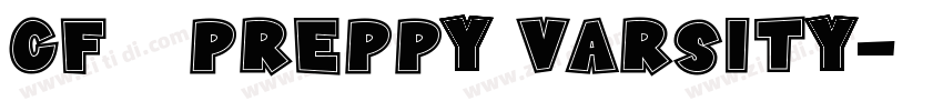 CF   Preppy Varsity字体转换